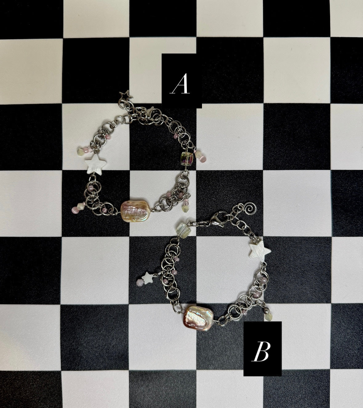 Chainmail Pearl Bracelets