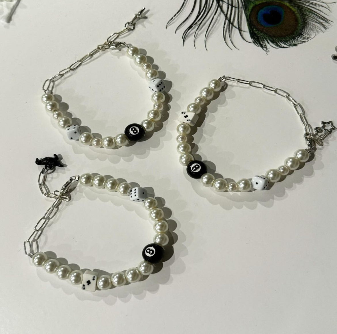Eight ball bracelets