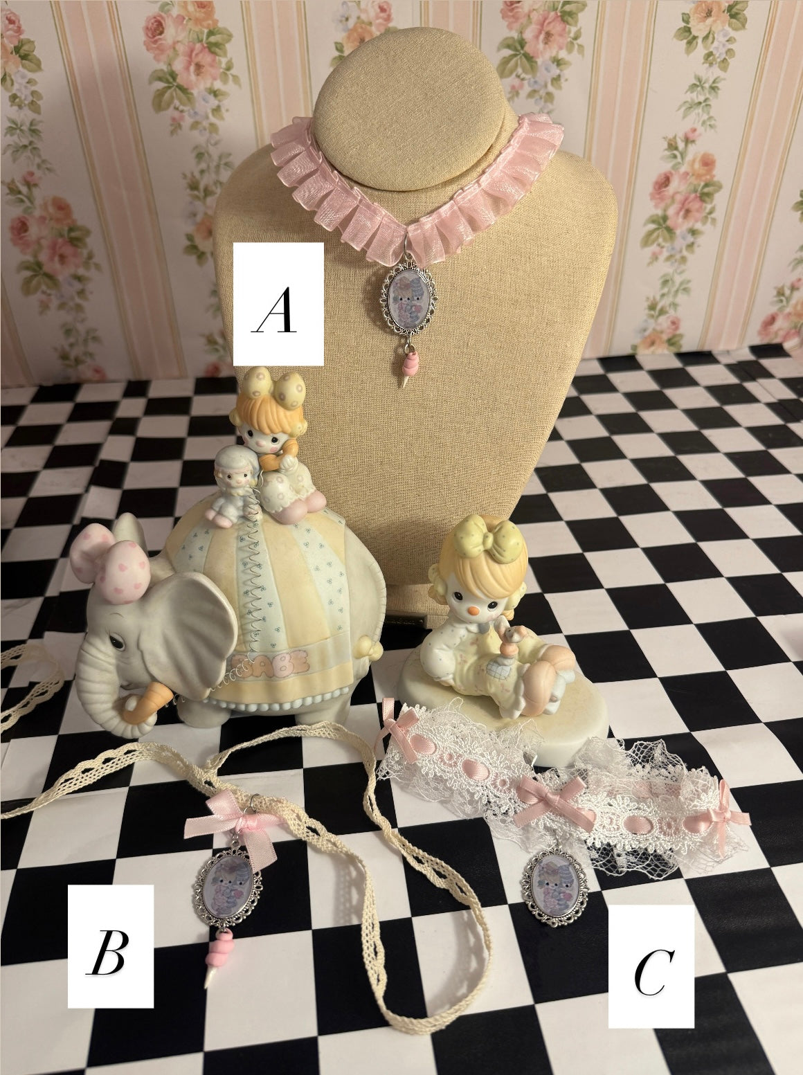 Precious Moments Clown Choker