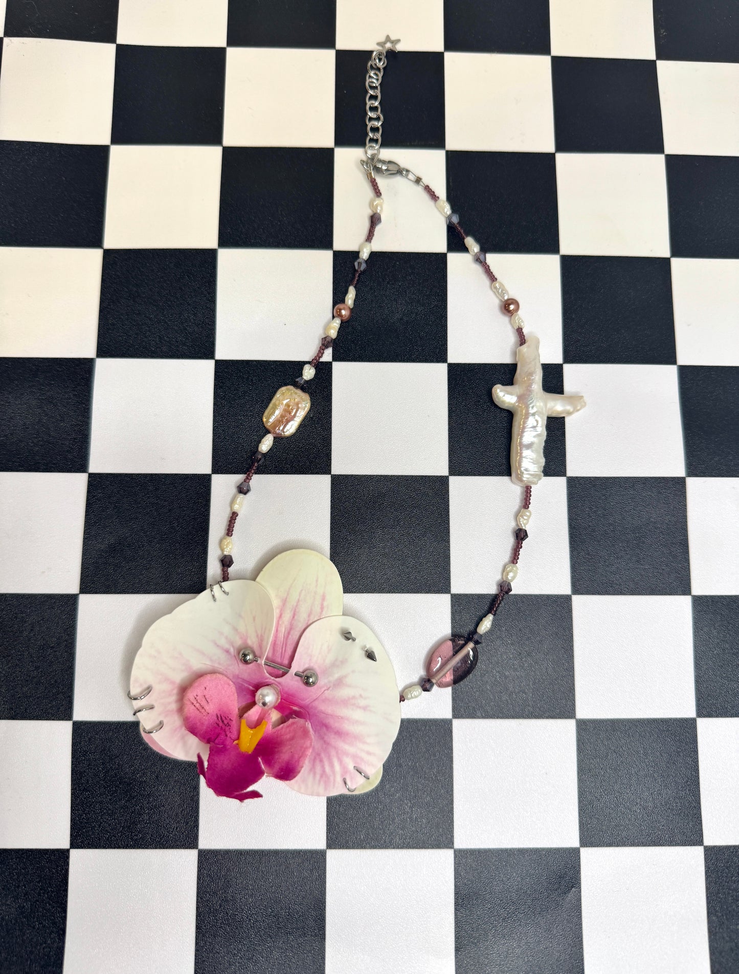 Orchid Mermaid Necklace
