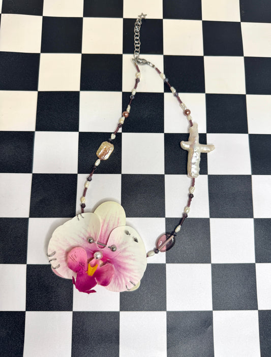 Orchid Mermaid Necklace