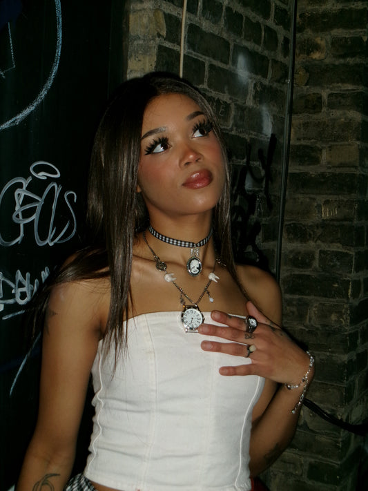 Skeleton Cameo Choker