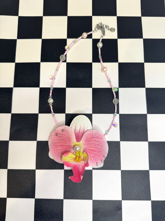 Orchid Mermaid Necklace