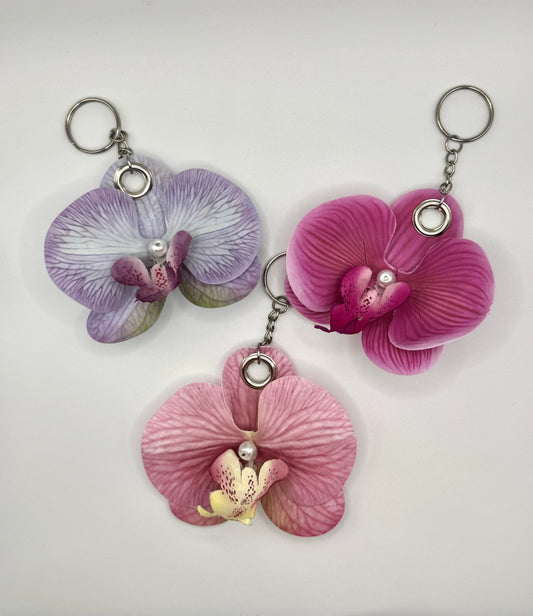 Orchid keychains