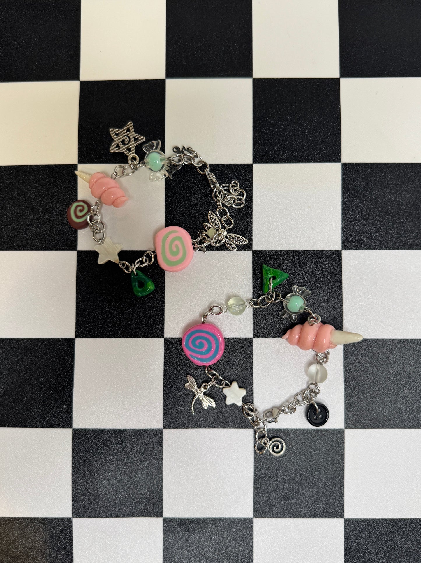 Cotton Candy Coraline bracelets