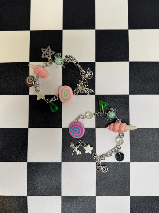Cotton Candy Coraline bracelets