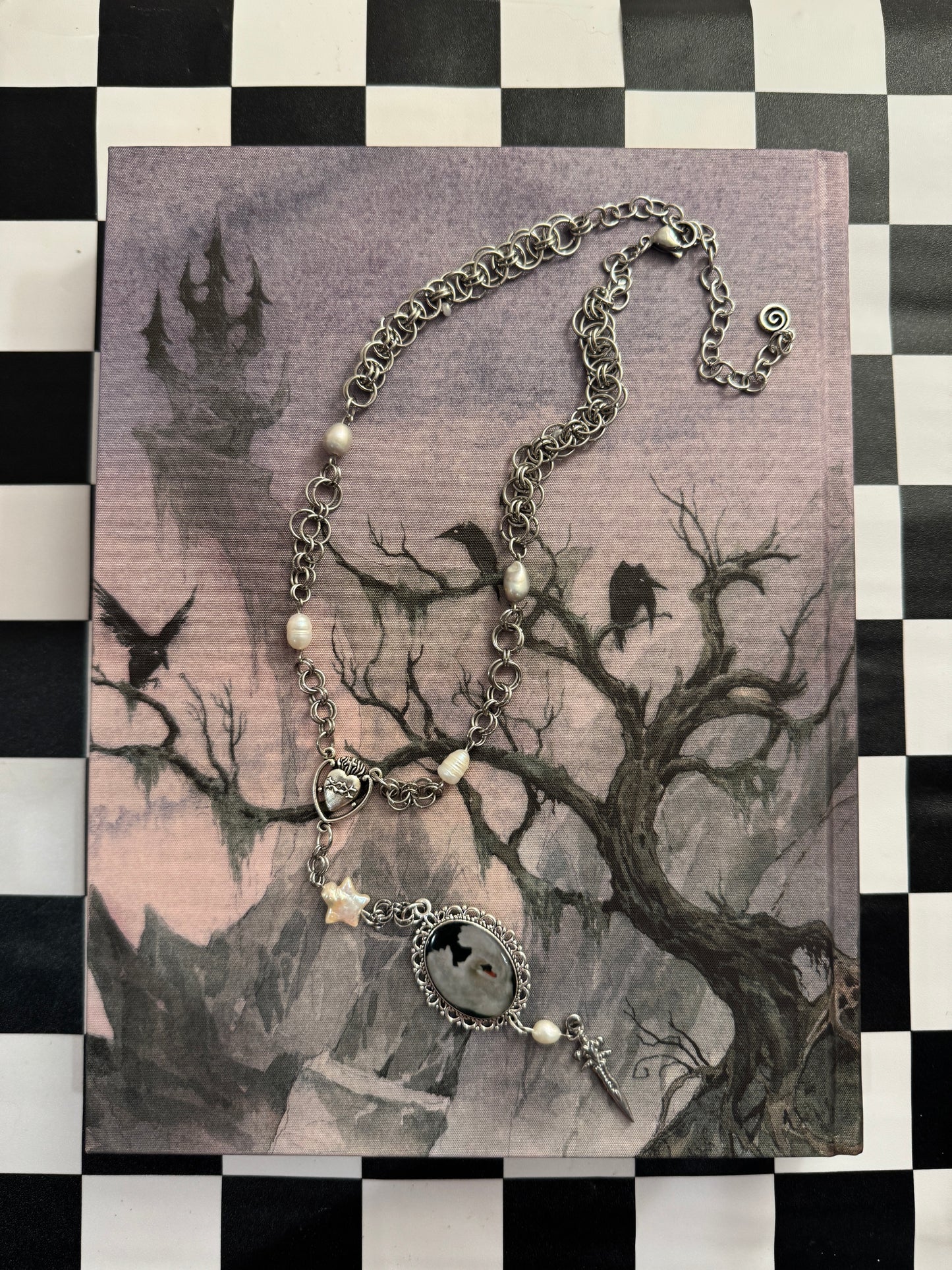 Swan Chainmail Rosary
