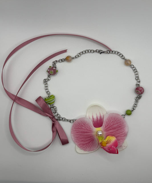 Orchid Flora necklace