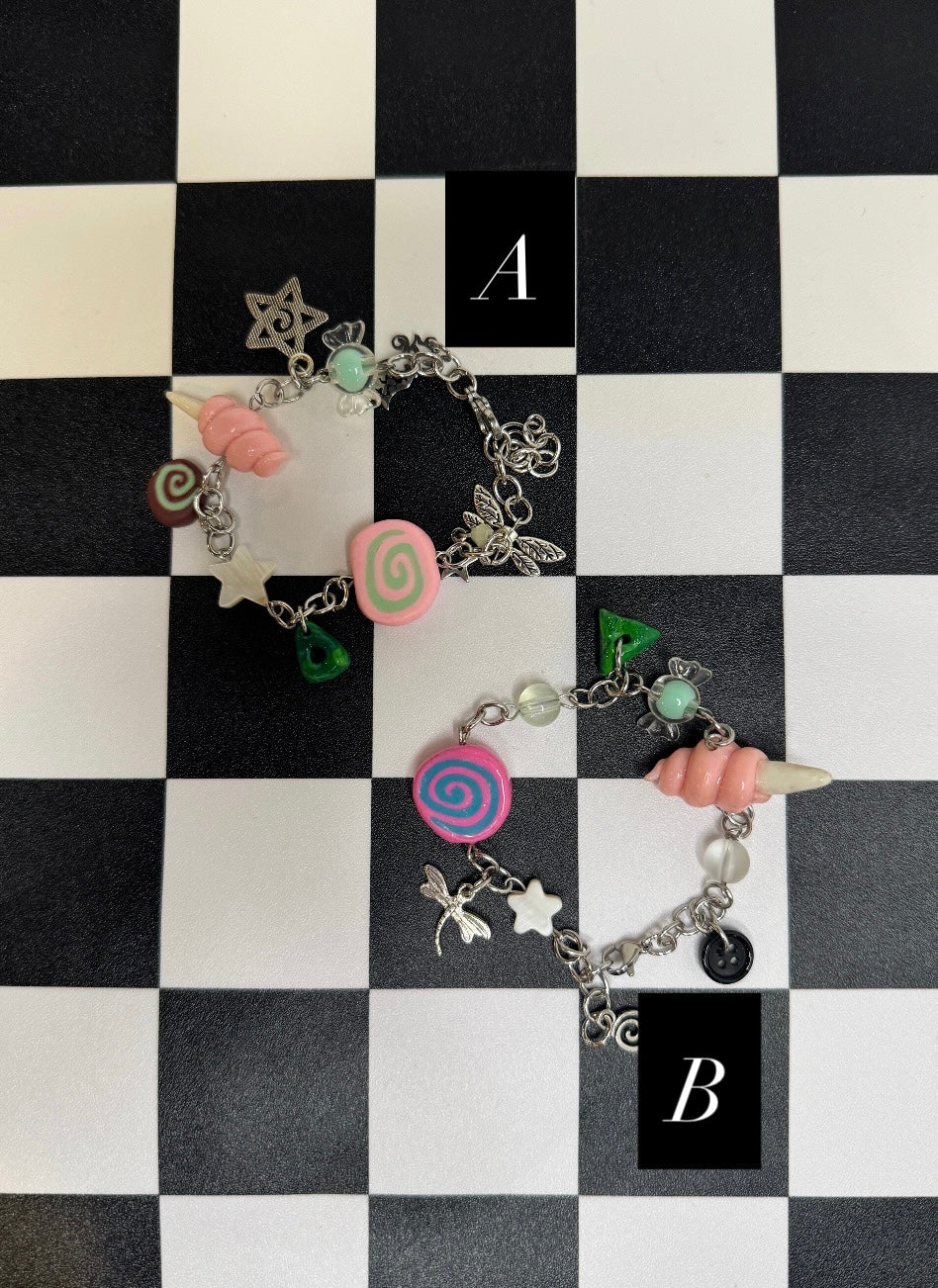 Cotton Candy Coraline bracelets