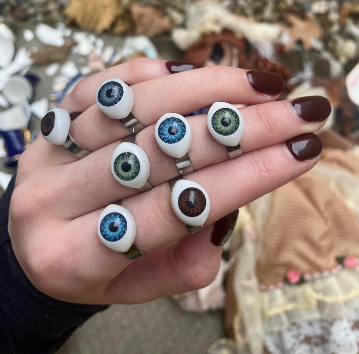 Doll eye rings